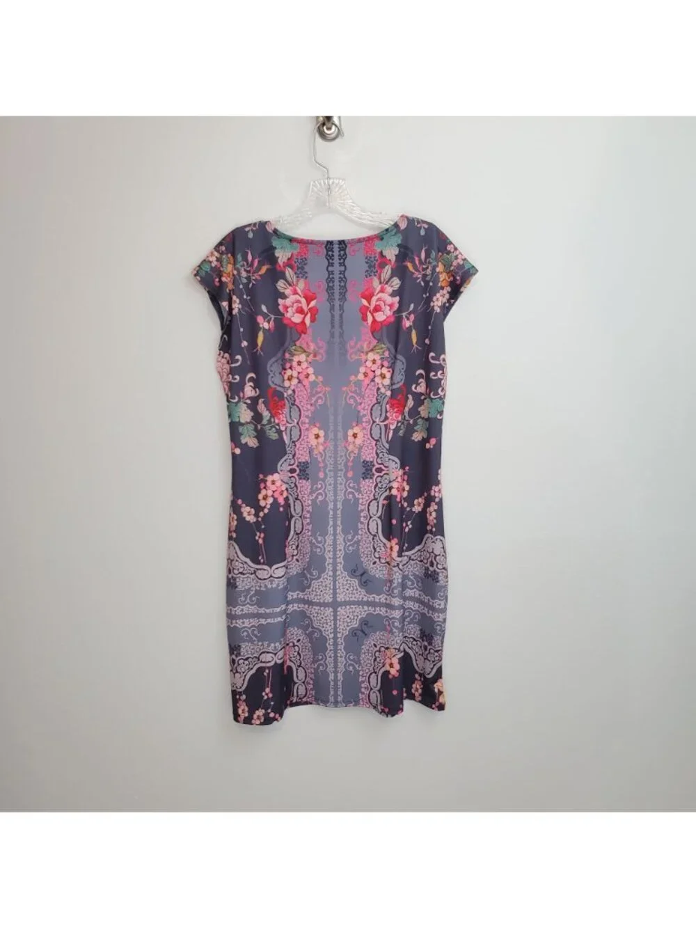Johnny Was Asbrie dress, periwinkle floral